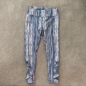 Gaiam cropped blue leggings
